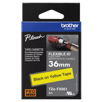 Brother TZe-FX661 36 mm széles 8 m hosszú szalagkazetta