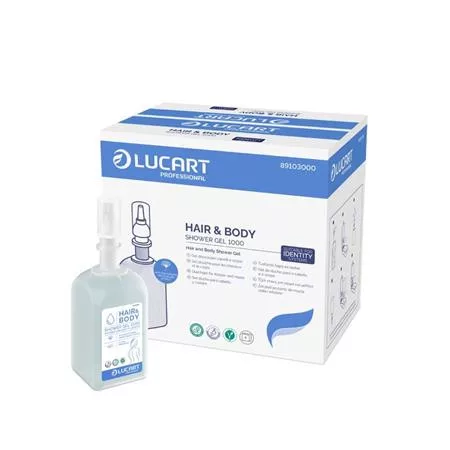 Tusfürdő és sampon, 1 l, LUCART "Hair&Body", gingko bilobával