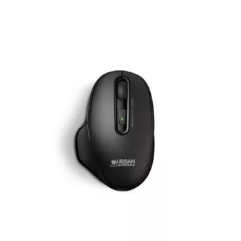   Egér, vezeték nélküli, optikai, tölthető, USB+BT, URBAN FACTORY "Onlee Pro Dual", fekete
