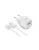 Hálózati töltő, 1xUSB-A, 12W, USB-A–USB-C kábel, URBAN FACTORY