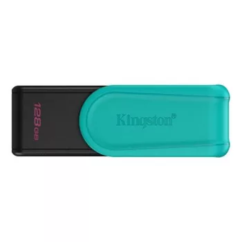   Pendrive, 128GB, USB 3.2 Gen1, KINGSTON "DataTraveler Exodia S", fekete-türkiz