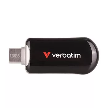   Pendrive, 128GB, USB-C 3.2 Gen1, VERBATIM "Plectra", fekete