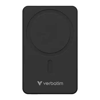   Power bank, mágneses (vezeték nélküli), 10.000mAh, VERBATIM "Charge n Go Essentials", fekete