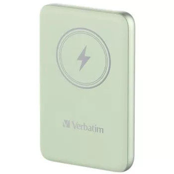   Power bank, mágneses (vezeték nélküli), 10.000mAh, VERBATIM "MCP-10, zöld