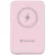 Power bank, mágneses (vezeték nélküli), 10.000mAh, VERBATIM "MCP-10, rózsaszín