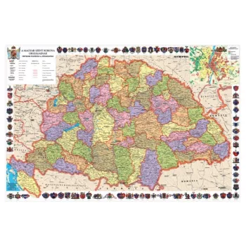   Könyökalátét, kétoldalas, STIEFEL "Magyar Szent Korona országai/Történeti emlékek"
