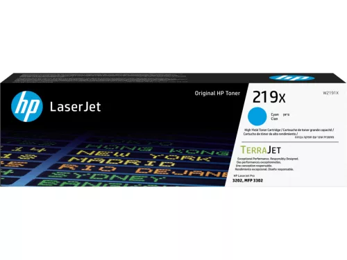HP 219X Cyan W2191X Eredeti Toner